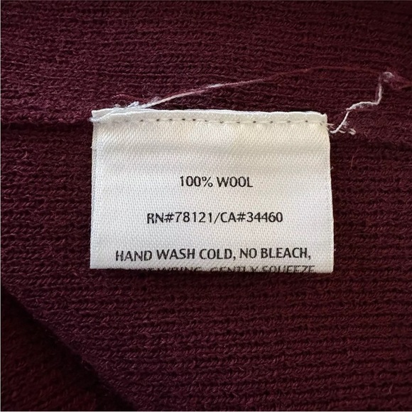Eileen Fisher Women’s Maroon 100% Wool Knit Pencil Skirt Size 1X (149) FLAWS - Picture 4 of 7